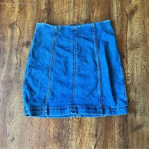 Free People Stretchy Denim Skirt, size 8